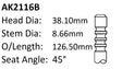 Ford 250 X Flow 1.500 Exhaust Valve AK2116B - Austral | Universal Auto Spares