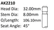 Holden 16JH Camira Exhaust Valve AK2210 - Austral | Universal Auto Spares