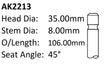 Holden 18JC 18LE Exhaust Valve AK2213 - Austral | Universal Auto Spares
