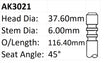 Ford 5.4L V8 SOHC Exhaust Valve AK3021 - Austral | Universal Auto Spares