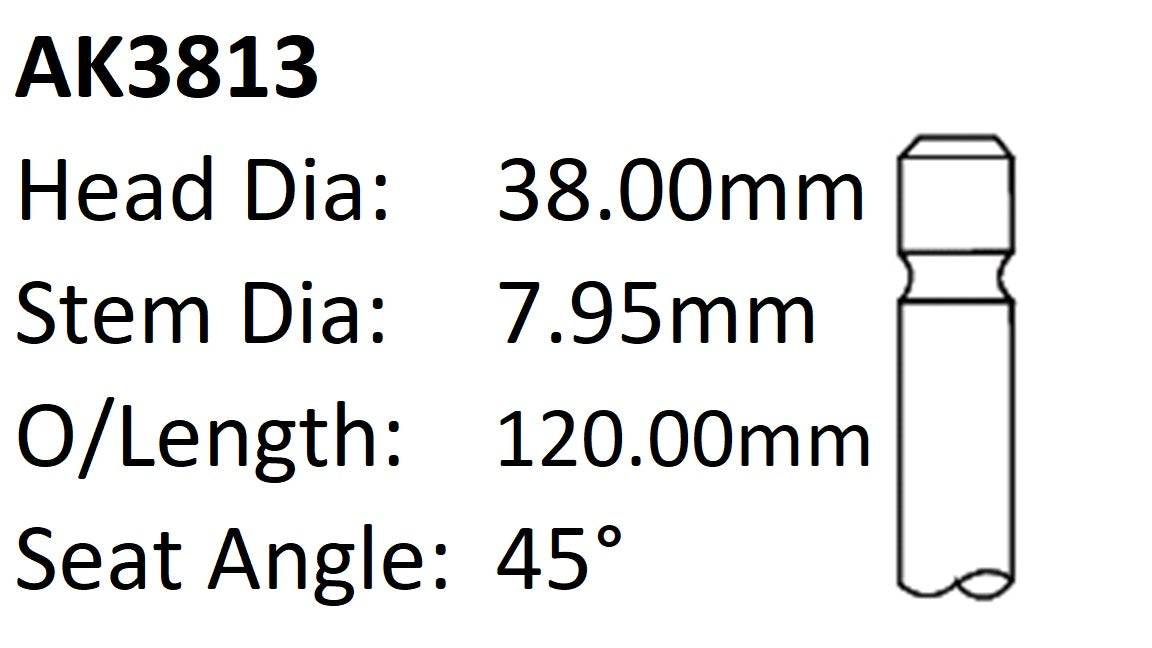 Holden VS VT V6 Exhaust Valve AK3813 - Austral | Universal Auto Spares