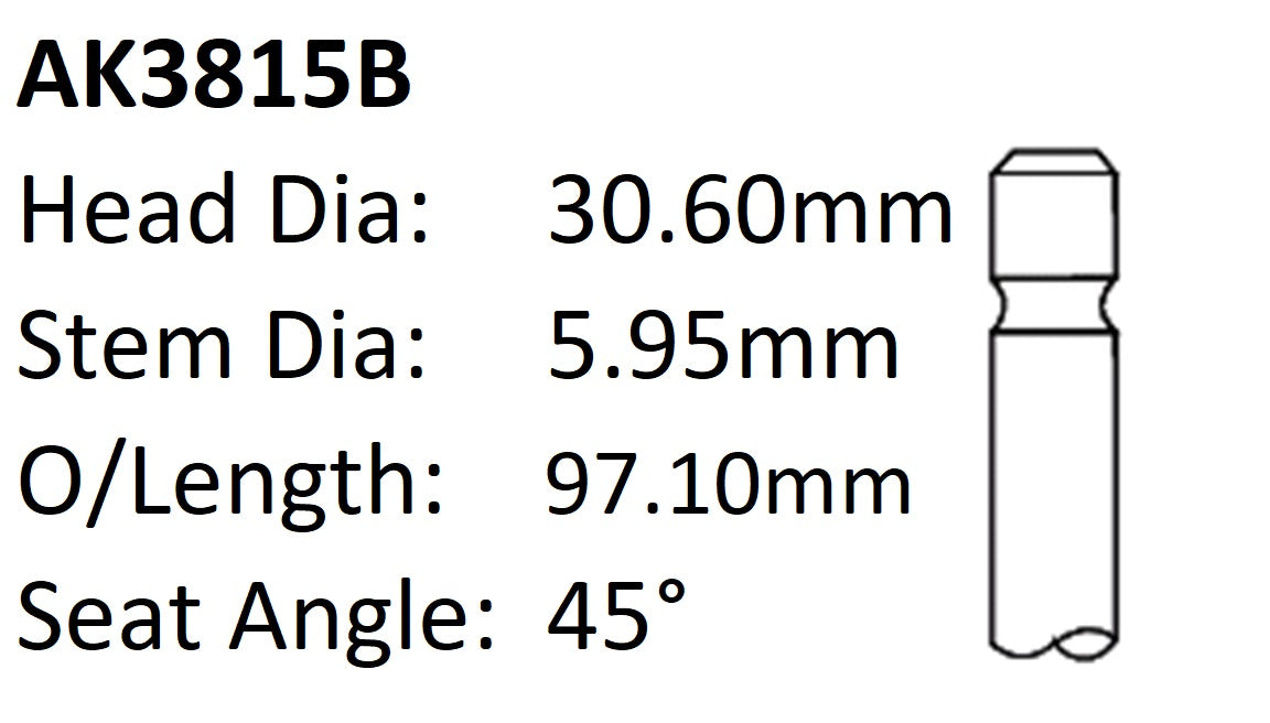 Holden 3.6L Exhaust Valve AK3815B - Austral | Universal Auto Spares