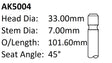 Dai CB Exhaust Valve AK5004 - Austral | Universal Auto Spares