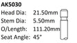 Dai EF EL 12V Exhaust Valve AK5030 - Austral | Universal Auto Spares