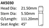 Dai EF EL 12V Exhaust Valve AK5030 - Austral | Universal Auto Spares