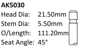 Dai EF EL 12V Exhaust Valve AK5030 - Austral | Universal Auto Spares