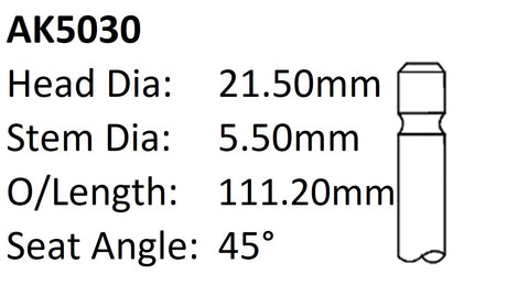 Dai EF EL 12V Exhaust Valve AK5030 - Austral | Universal Auto Spares