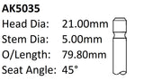 Dai Ejde 12V Exhaust Valve AK5035 - Austral | Universal Auto Spares