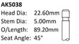 Dai K3 VE 16V Exhaust Valve AK5038 - Austral | Universal Auto Spares
