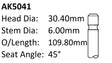 Chrysler Ecc 2.0L Exhaust Valve AK5041 - Austral | Universal Auto Spares
