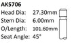 Holden F16D3 Exhaust Valve AK5706 - Austral | Universal Auto Spares