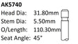 Daewoo F8CV 3CYL Exhaust Valve AK5740 - Austral | Universal Auto Spares