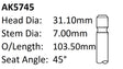 Daewoo A15SM 8V Exhaust Valve AK5745 - Austral | Universal Auto Spares