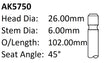 Daewoo A15MF A16DMS Exhaust Valve AK5750 - Austral | Universal Auto Spares