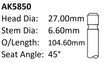 Honda A20A D15B D16A Exhaust Valve AK5850 - Austral | Universal Auto Spares