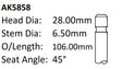 Honda B18C2 B20B Exhaust Valve AK5858 - Austral | Universal Auto Spares