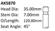 Honda A20A ES ET Exhaust Valve AK5870 - Austral | Universal Auto Spares