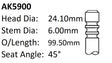 Ford Fiesta 16V Exhaust Valve AK5900 - Austral | Universal Auto Spares