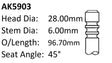 Ford SD Mondeo Exhaust Valve AK5903 - Austral | Universal Auto Spares
