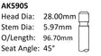 Ford ZH20 Mondeo Exhaust Valve AK5905 - Austral | Universal Auto Spares