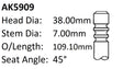 Ford Nsj DOHC 8V Exhaust Valve AK5909 - Austral | Universal Auto Spares
