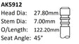 Ford Transit 2.4TD 16V Exhaust Valve AK5912 - Austral | Universal Auto Spares