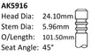 Ford Fyja Exhaust Valve AK5916 - Austral | Universal Auto Spares