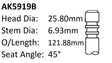 Ford Ranger P5AT Exhaust Valve AK5919B - Austral | Universal Auto Spares