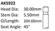 Ford Aodb Exhaust Valve AK5922 - Austral | Universal Auto Spares