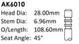 Alfa Romeo AR323.10 Exhaust Valve AK6010 - Austral | Universal Auto Spares