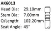 Alfa Romeo 324.01 324.05 Exhaust Valve AK6013 - Austral | Universal Auto Spares