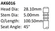 Fiat 169A4 Exhaust Valve AK6016 - Austral | Universal Auto Spares
