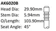Audi Bdv Exhaust Valve AK6020B - Austral | Universal Auto Spares