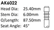 Volkswagen Bkd 2.0LTDI Exhaust Valve AK6022 - Austral | Universal Auto Spares