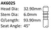 Volkswagen Ayd Bfs Exhaust Valve AK6025 - Austral | Universal Auto Spares