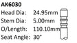 Volkswagen Czca 1.4L Exhaust Valve AK6030 - Austral | Universal Auto Spares