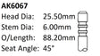 Audi Bkd 2.0LTDI Exhaust Valve AK6067 - Austral | Universal Auto Spares