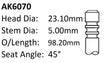 Ford M1JE Exhaust Valve AK6070 - Austral | Universal Auto Spares
