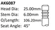 Ford Azba 2.0LCRDI Exhaust Valve AK6087 - Austral | Universal Auto Spares