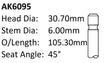 Citroen XU10J4RS Exhaust Valve AK6095 - Austral | Universal Auto Spares