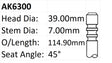 Ford 4.0L V6 SOHC Exhaust Valve AK6300 - Austral | Universal Auto Spares