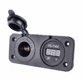 Indash Double Socket & Volt - AUTOKING