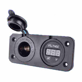 Indash Double Socket & Volt - AUTOKING