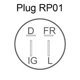 Alternator 80AMP Round Plug 4 Pins Fit For Honda Integra DA9 B18A1 1.8L Petrol 1989-1993 ALTER-HLN030 - Machter