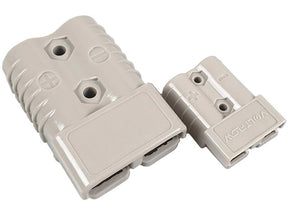 Anderson Style Connector With Terminals - Stainless Steel Spring Clips - Voltflow