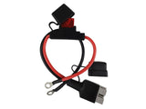 Anderson Style Connector 50AMP To Eye Terminals Fused 50AMP (8AWG) - Voltflow