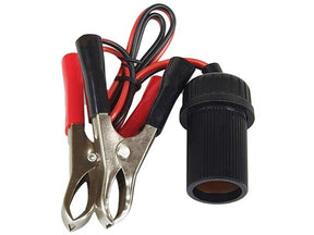 12V Accessory Socket With Lead And Insulated Test Clips - Voltflow