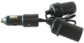 12V Accessory Dual Sockets With Leads And Plug - Voltflow
