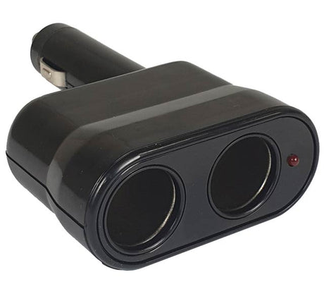12V Accessory Dual Sockets - Plug-in No Lead - Voltflow | Universal Auto Spares