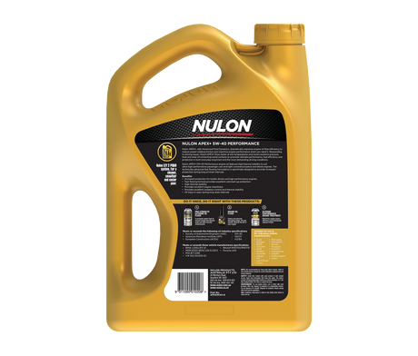 APEX+ 5W-40 Performance - Nulon | Universal Auto Spares